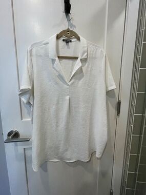 Hillary Radley White Blouse Sz XL